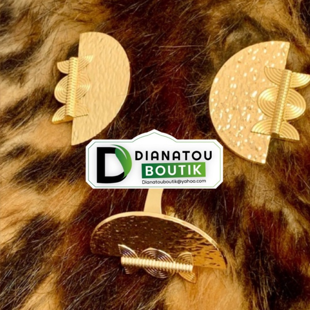Baoulè Ethnic Earrings & Ring Set